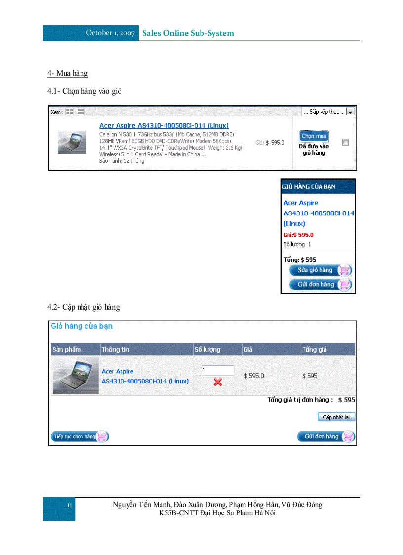 image for page Sales Online Sub System