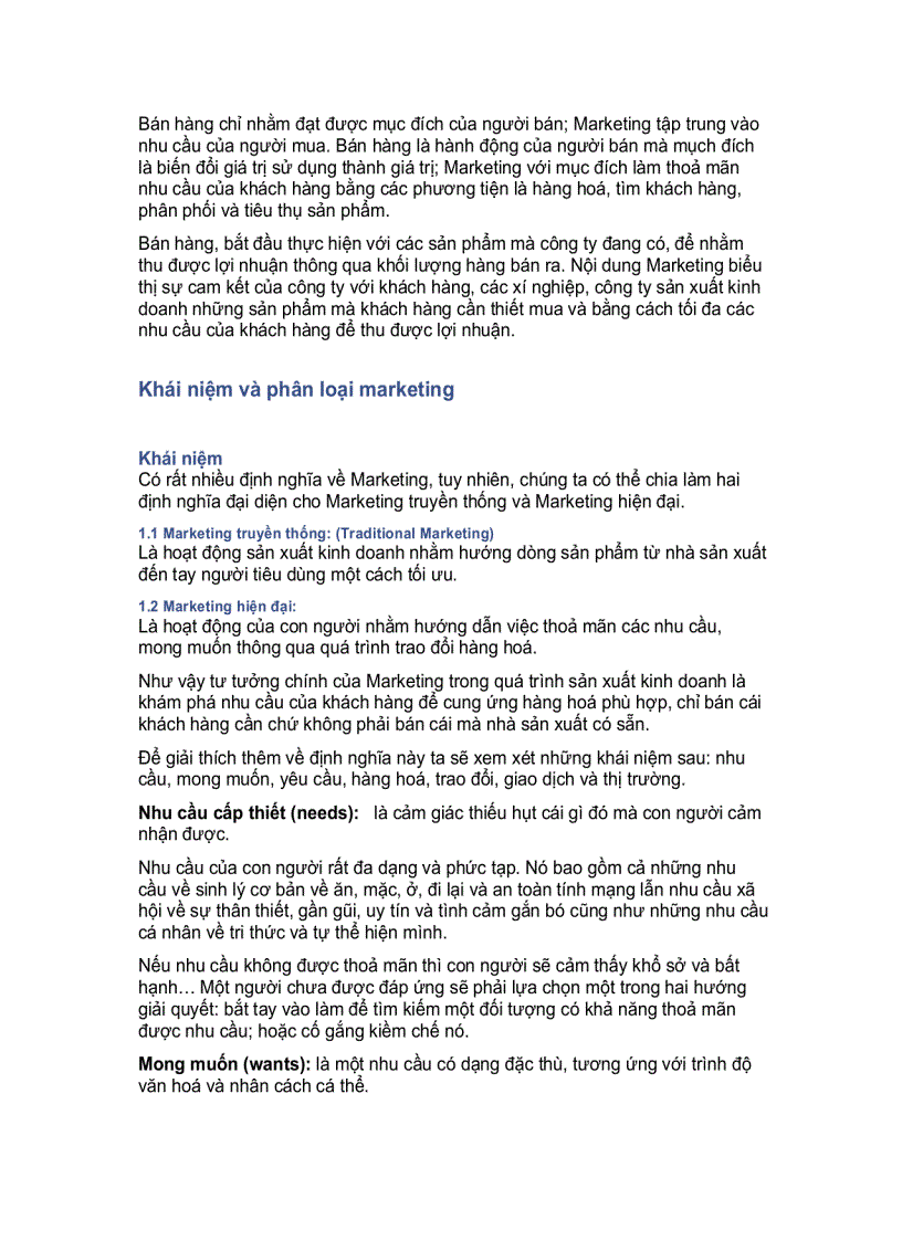 image for page Marketing Căn Bản