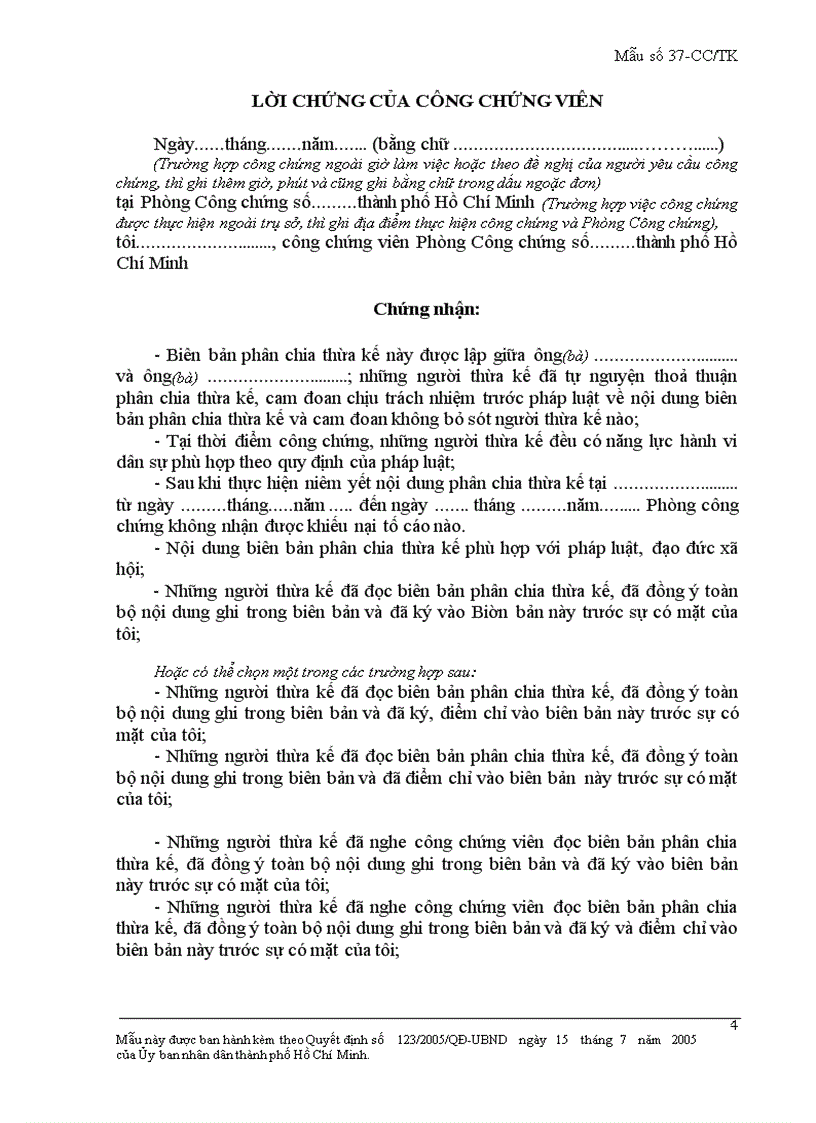 image for page Biên bản phân chia thừa kế