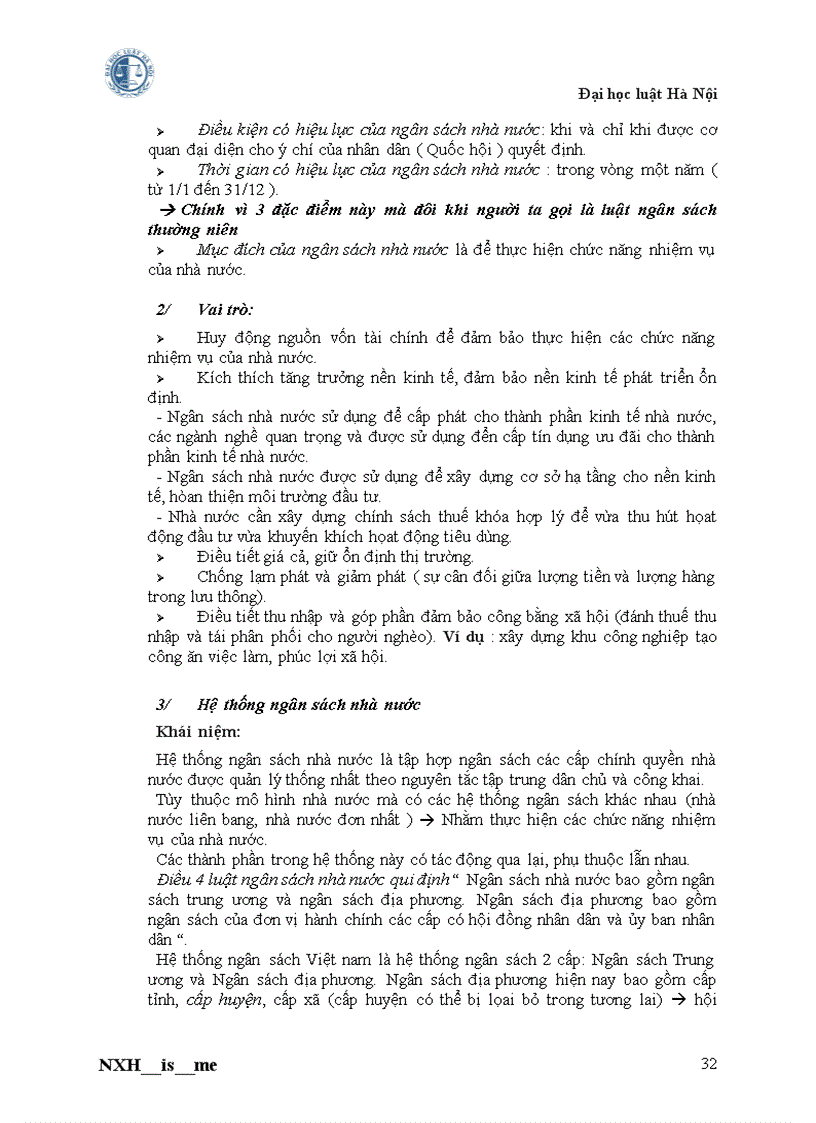 image for page Luật ngân sách nhà nước Đề cương ôn tập P2