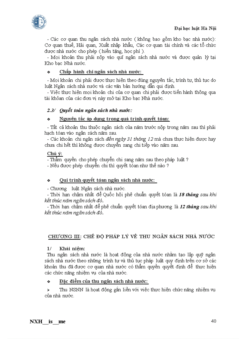 image for page Luật ngân sách nhà nước Đề cương ôn tập P2