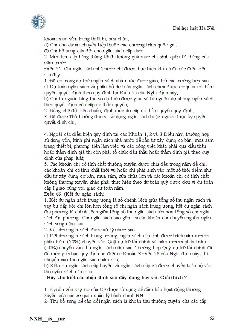 image for page Luật ngân sách nhà nước Đề cương ôn tập P2