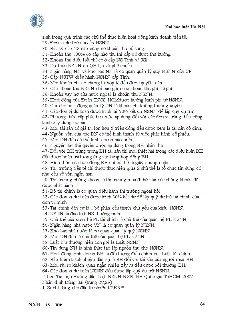 image for page Luật ngân sách nhà nước Đề cương ôn tập P2