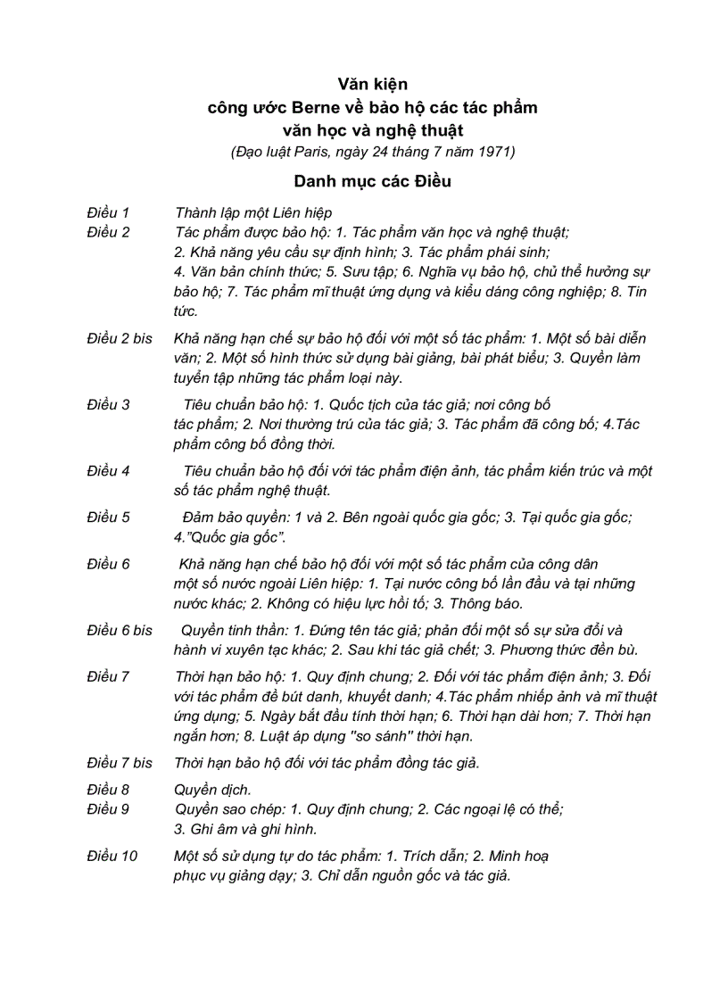 image for page Văn kiện công ước Berne về bảo hộ các tác phẩm văn học và nghệ thuật