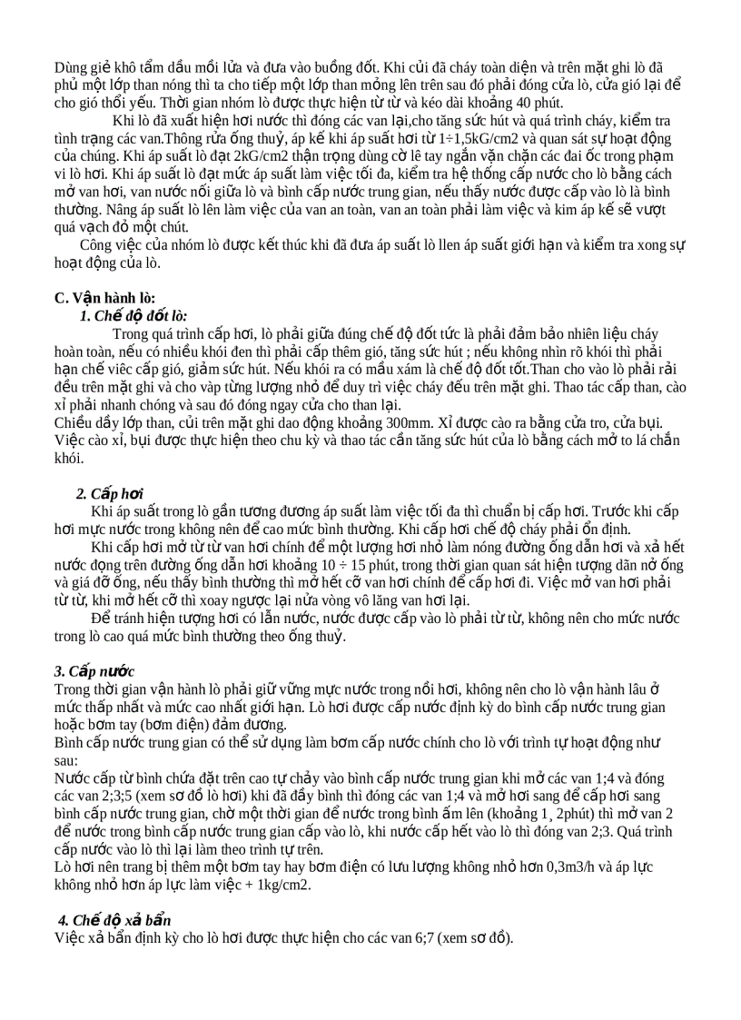 image for page Hướng dẫn sử dụng lò hơi đốt than