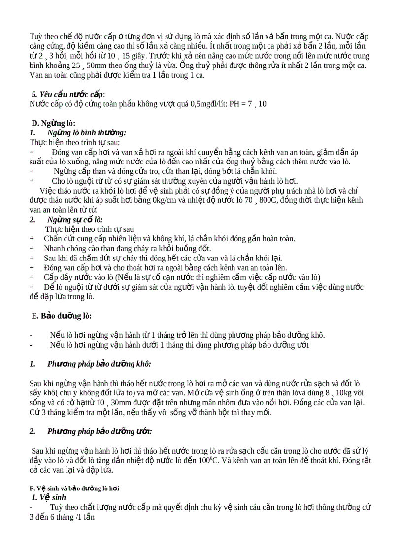 image for page Hướng dẫn sử dụng lò hơi đốt than