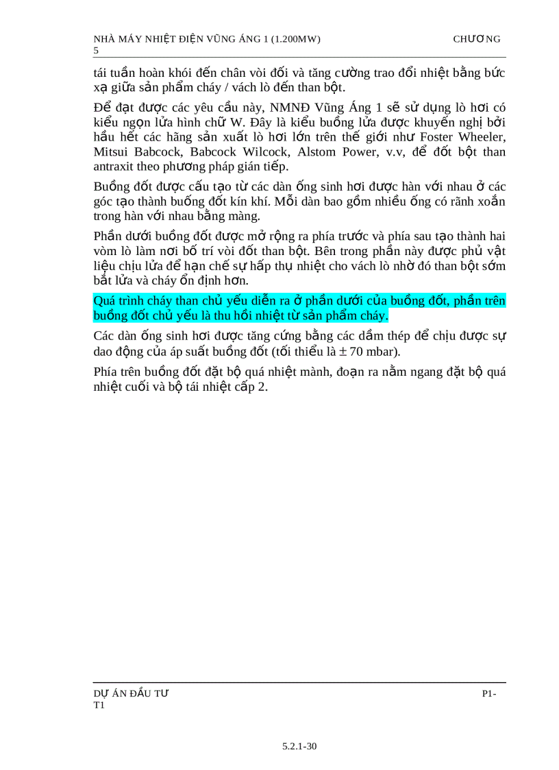 image for page Lò hơi và các thiết bị phụ trợ NMND Vũng Áng