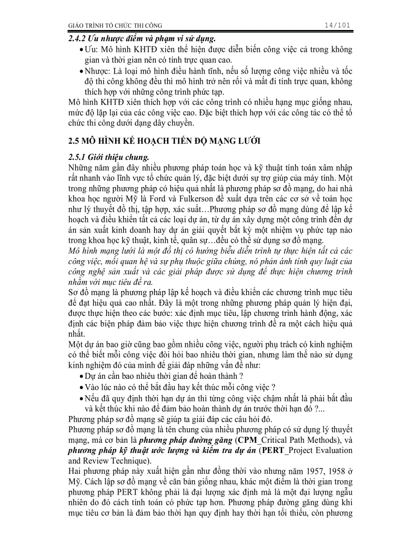 image for page Giáo Trình Tổ Chức Thi Công