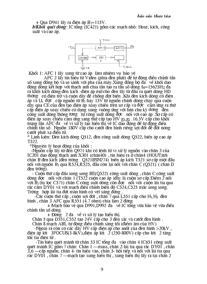 image for page Báo cáo Thực tập Tìm hiểu và Sửa chữa Tivi