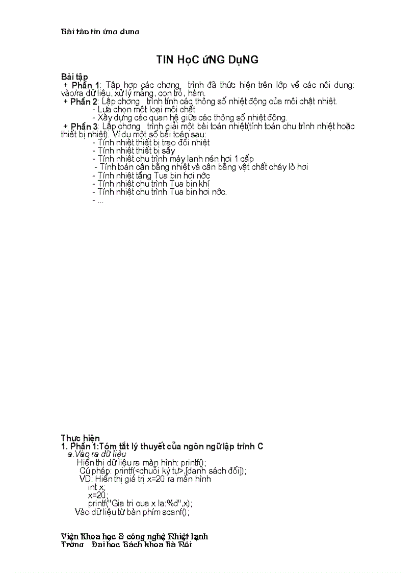 image for page Bài tập tin ứng dụng Lập trình C