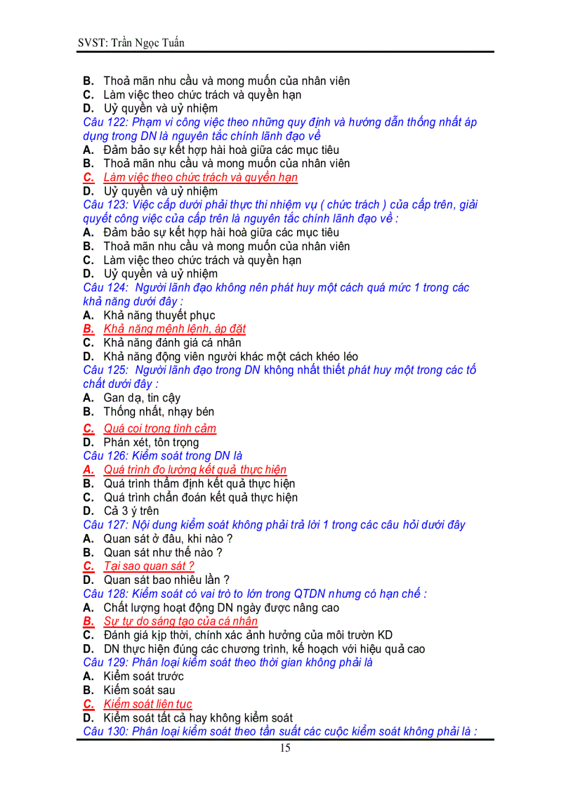 image for page Tuyển 246 câu hỏi trắc nghiệm môn Quản trị doanh nghiệp