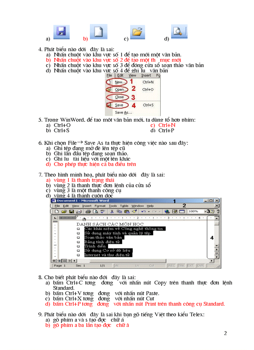 image for page Hướng dẫn ôn tập môn tin học văn phòng Phục vụ thi tuyển cán bộ công chức Năm 2011