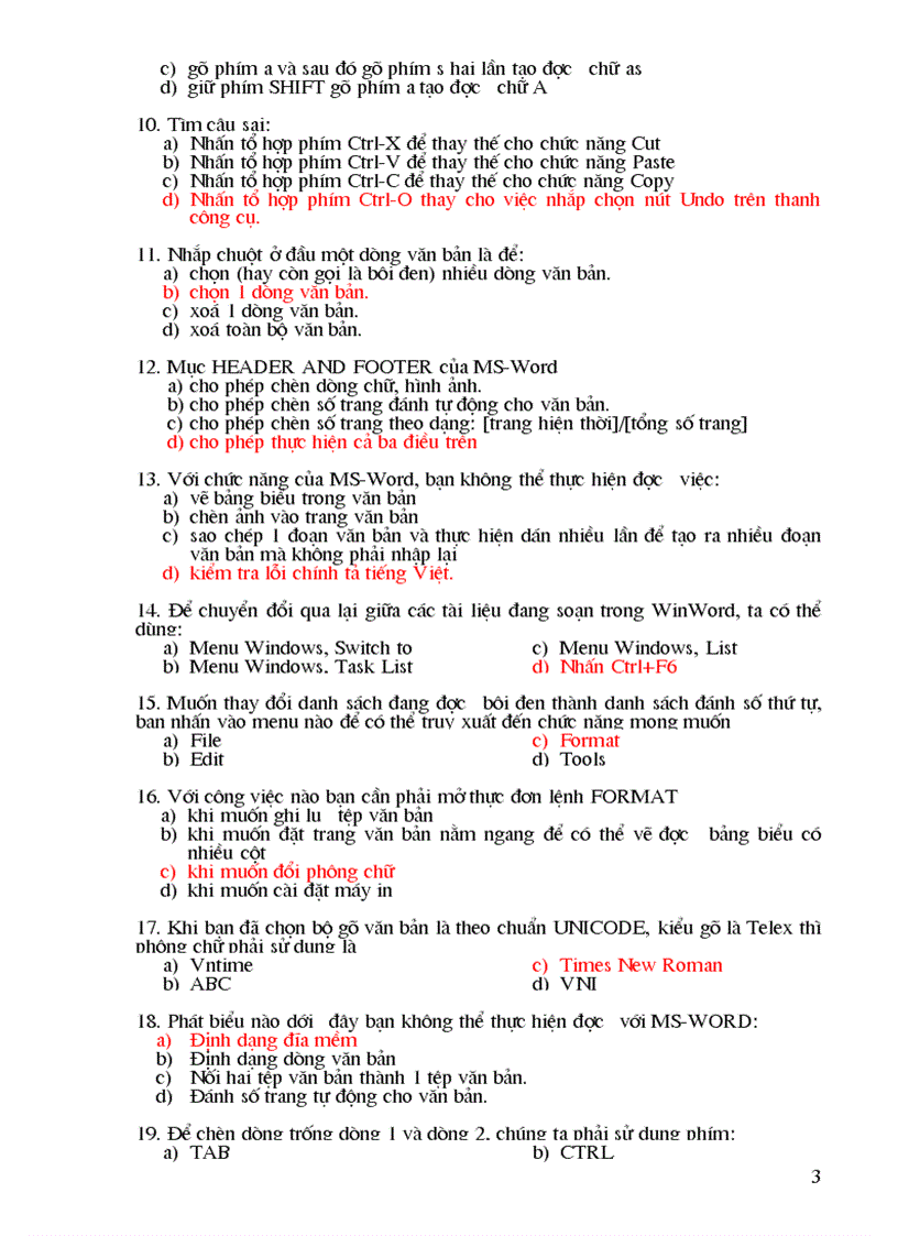 image for page Hướng dẫn ôn tập môn tin học văn phòng Phục vụ thi tuyển cán bộ công chức Năm 2011