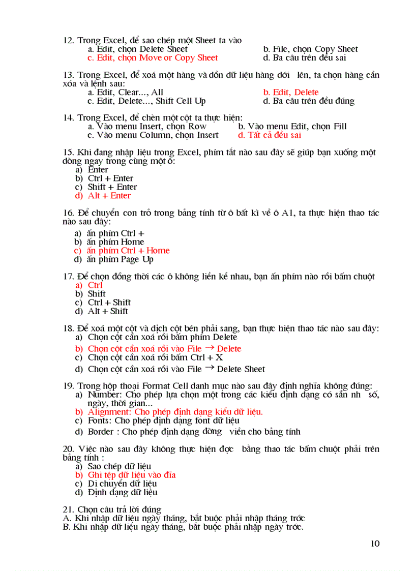 image for page Hướng dẫn ôn tập môn tin học văn phòng Phục vụ thi tuyển cán bộ công chức Năm 2011
