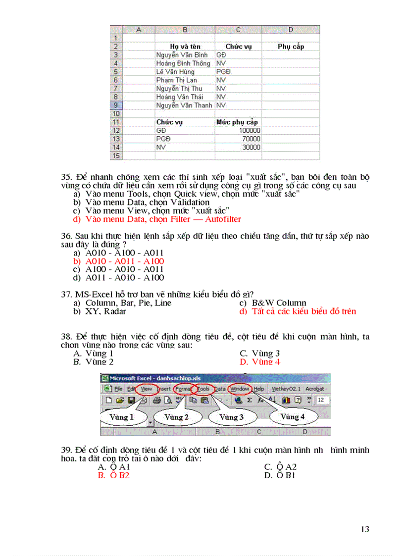 image for page Hướng dẫn ôn tập môn tin học văn phòng Phục vụ thi tuyển cán bộ công chức Năm 2011