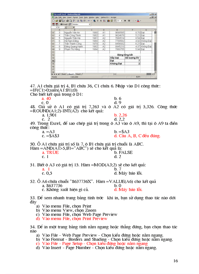 image for page Hướng dẫn ôn tập môn tin học văn phòng Phục vụ thi tuyển cán bộ công chức Năm 2011