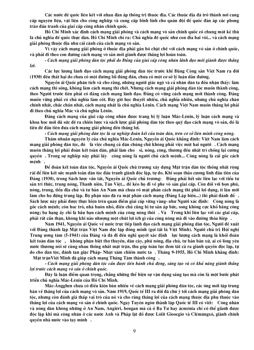 image for page Câu hỏi ôn tập môn tư tưởng Hồ Chí Minh