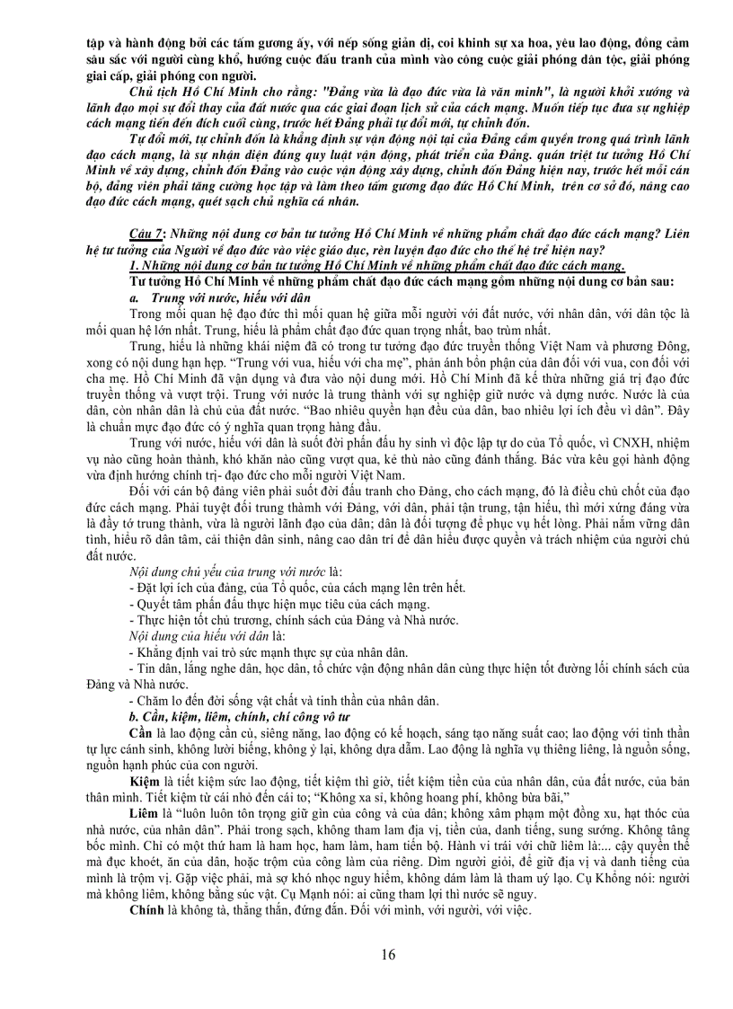 image for page Câu hỏi ôn tập môn tư tưởng Hồ Chí Minh