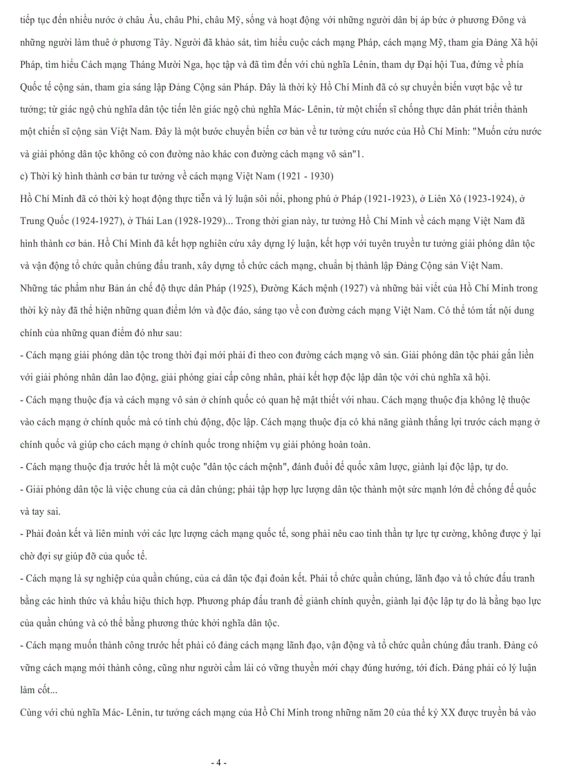 image for page Câu hỏi ôn tập môn tư tưởng Hồ Chí Minh 1