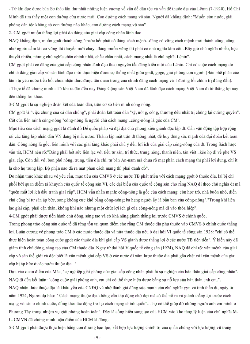 image for page Câu hỏi ôn tập môn tư tưởng Hồ Chí Minh 1