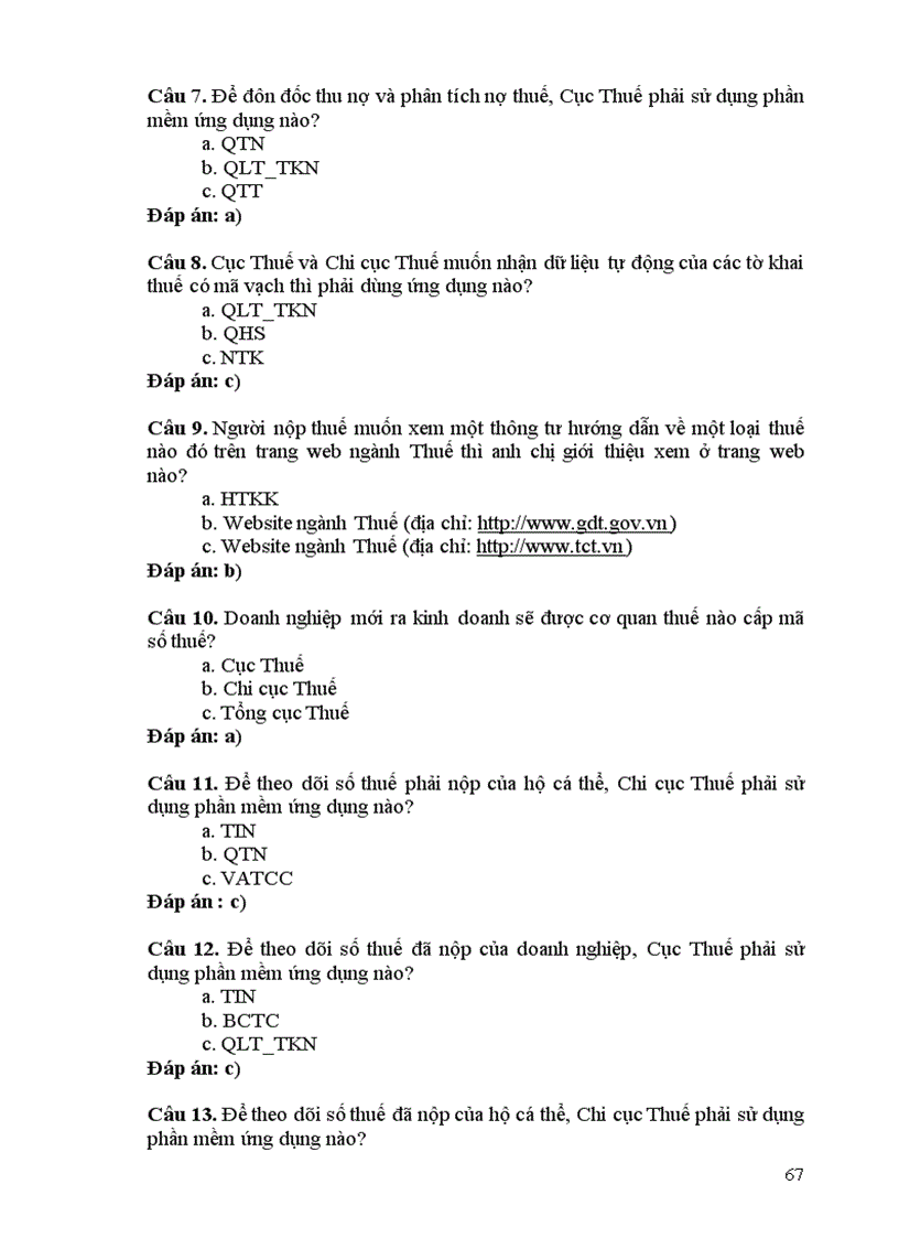 image for page Bộ đề thi và đáp án thi trắc nghiệm trực tuyến cho công chức đã hoàn thành chương trình đào tạo công chức mới ngành thuế