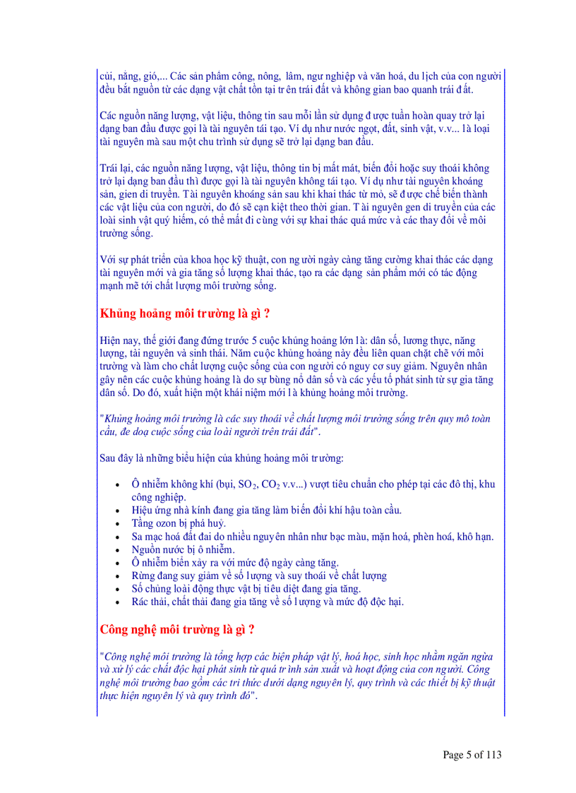 image for page 200 câu hỏi chi tiết và pháp luật về Môi trường