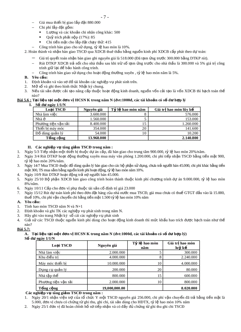 image for page Bài tập kế toán hành chính sự nghiệp