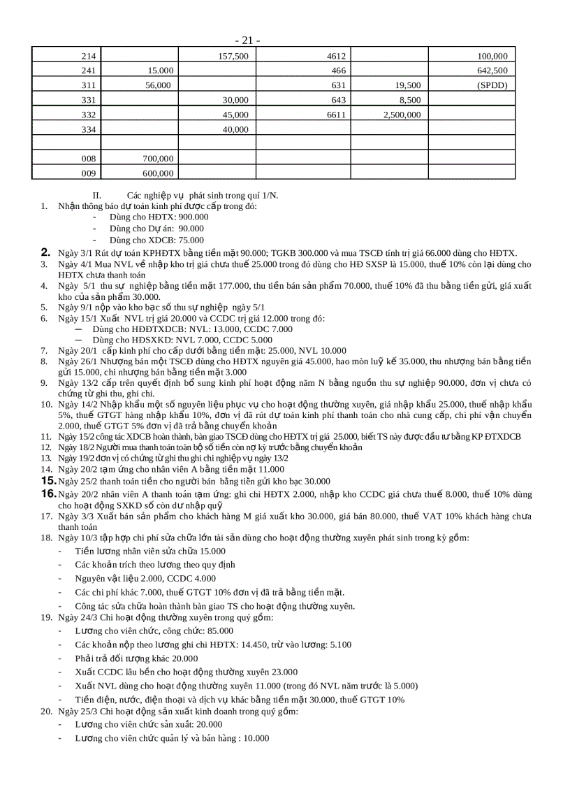 image for page Bài tập kế toán hành chính sự nghiệp