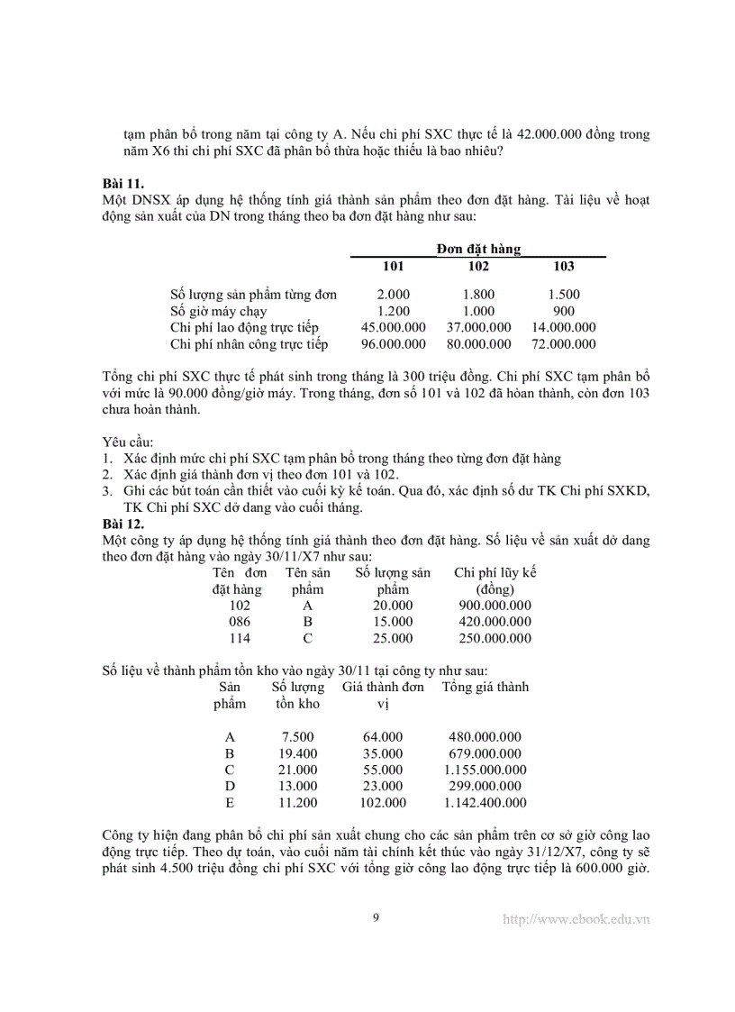 image for page Bài tập kế toán quản trị