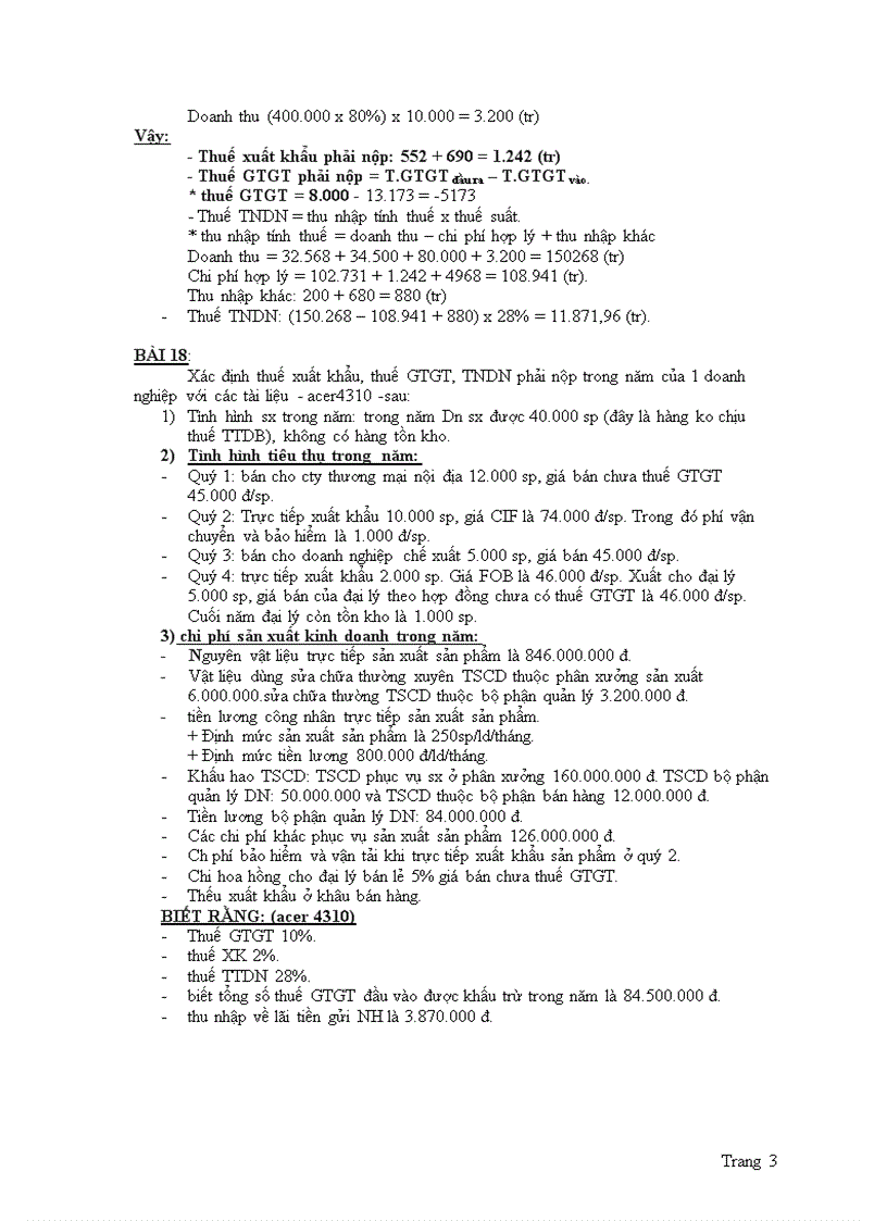 image for page Bài tập môn thuế có lời giải chi tiết