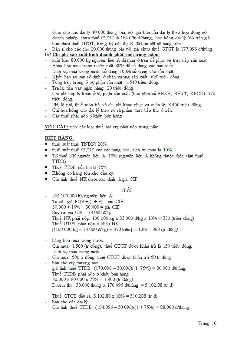 image for page Bài tập môn thuế có lời giải chi tiết