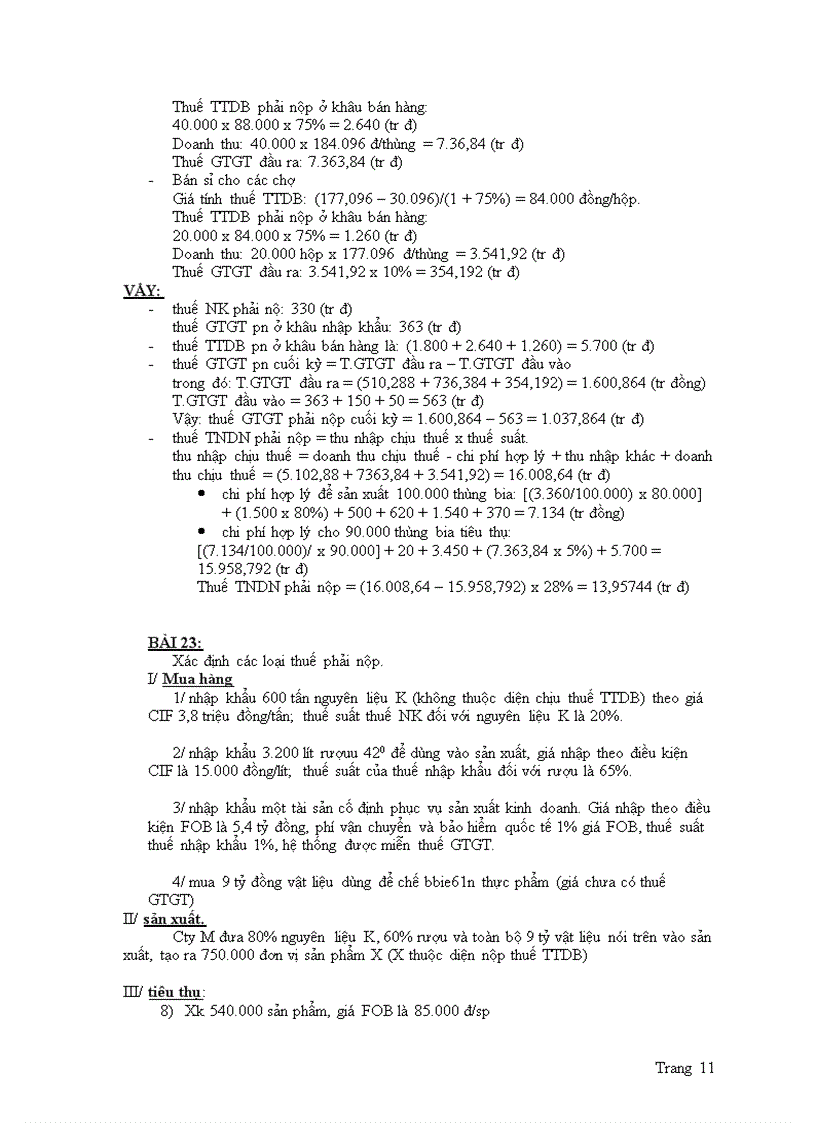 image for page Bài tập môn thuế có lời giải chi tiết