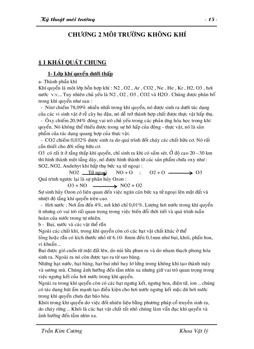 image for page Giáo trình Kỹ thuật Môi trường Đại học Đà Lạt