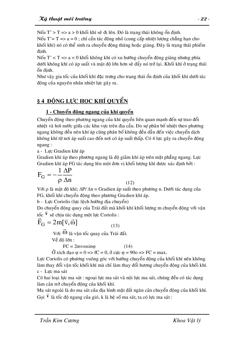 image for page Giáo trình Kỹ thuật Môi trường Đại học Đà Lạt