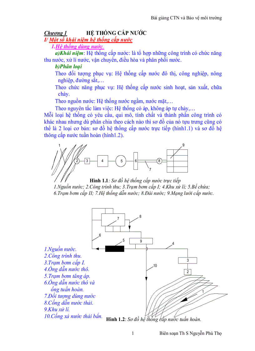 image for page Bài giảng Cấp thoát nước và Bảo vệ môi trường