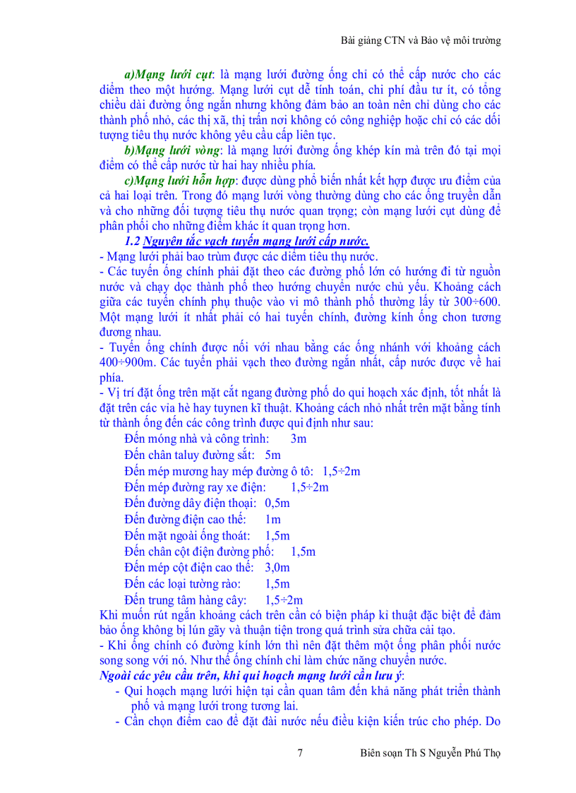 image for page Bài giảng Cấp thoát nước và Bảo vệ môi trường