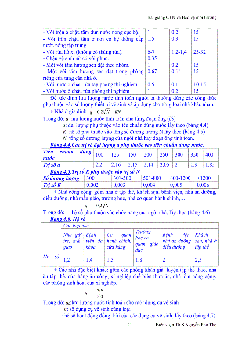 image for page Bài giảng Cấp thoát nước và Bảo vệ môi trường