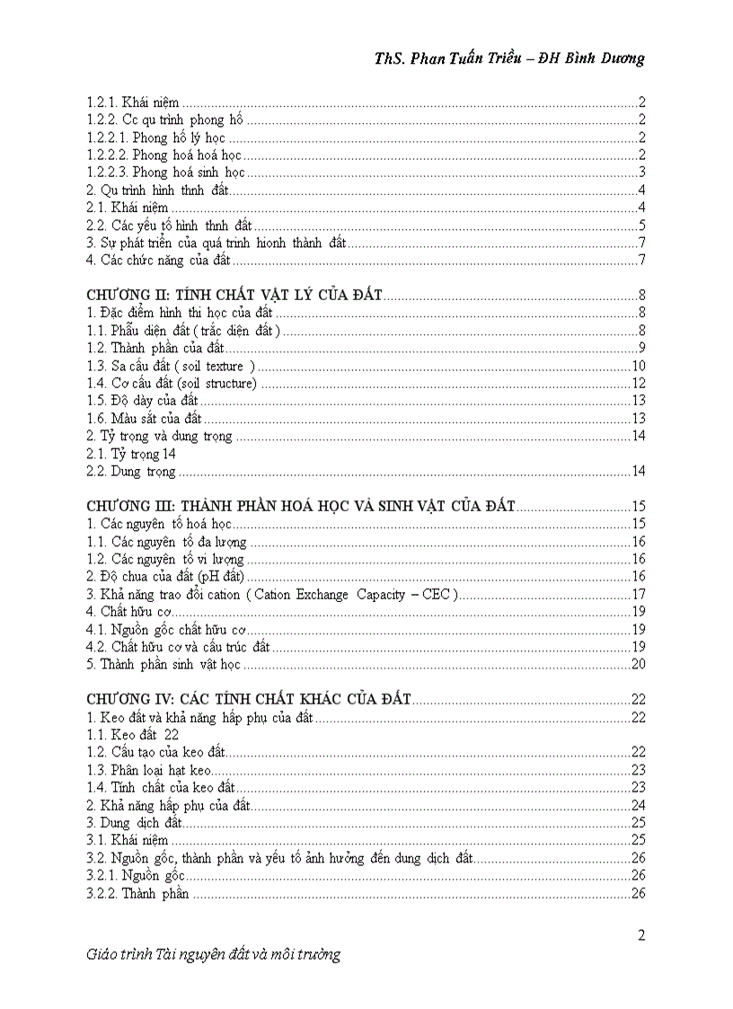 image for page Giáo trình tài nguyên đất và môi trường