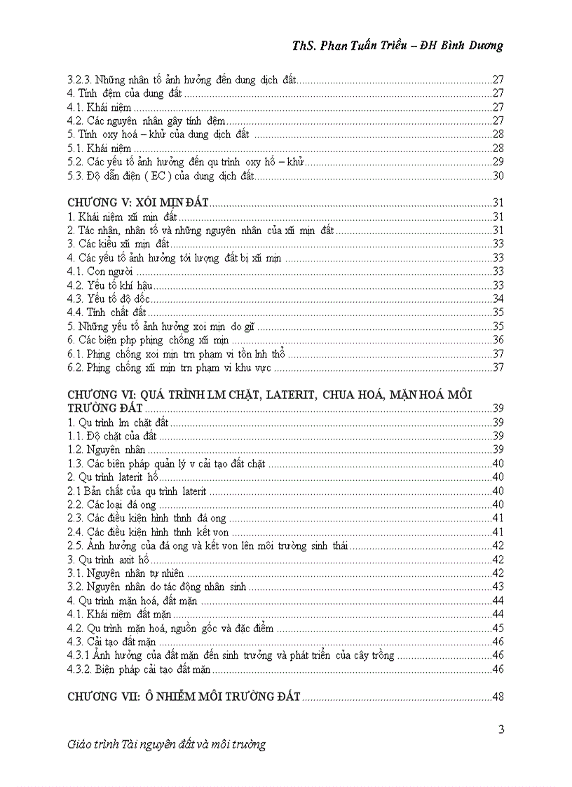 image for page Giáo trình tài nguyên đất và môi trường