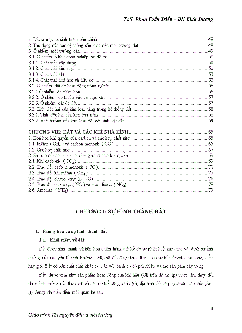 image for page Giáo trình tài nguyên đất và môi trường