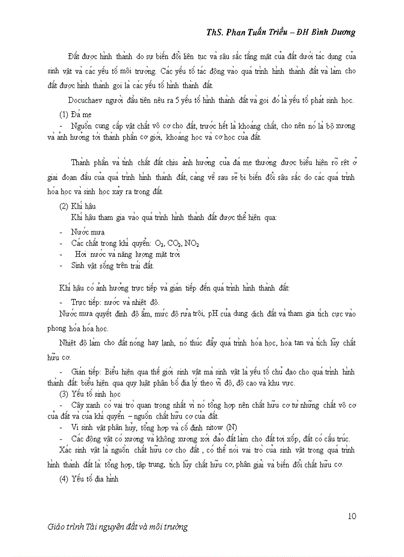 image for page Giáo trình tài nguyên đất và môi trường