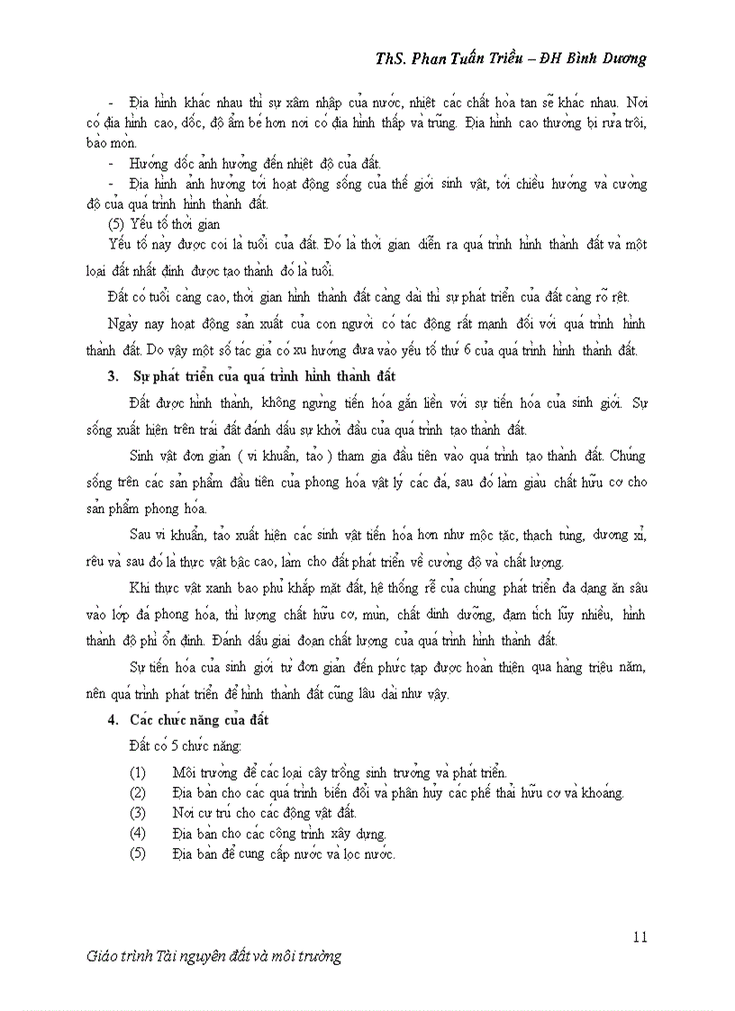 image for page Giáo trình tài nguyên đất và môi trường