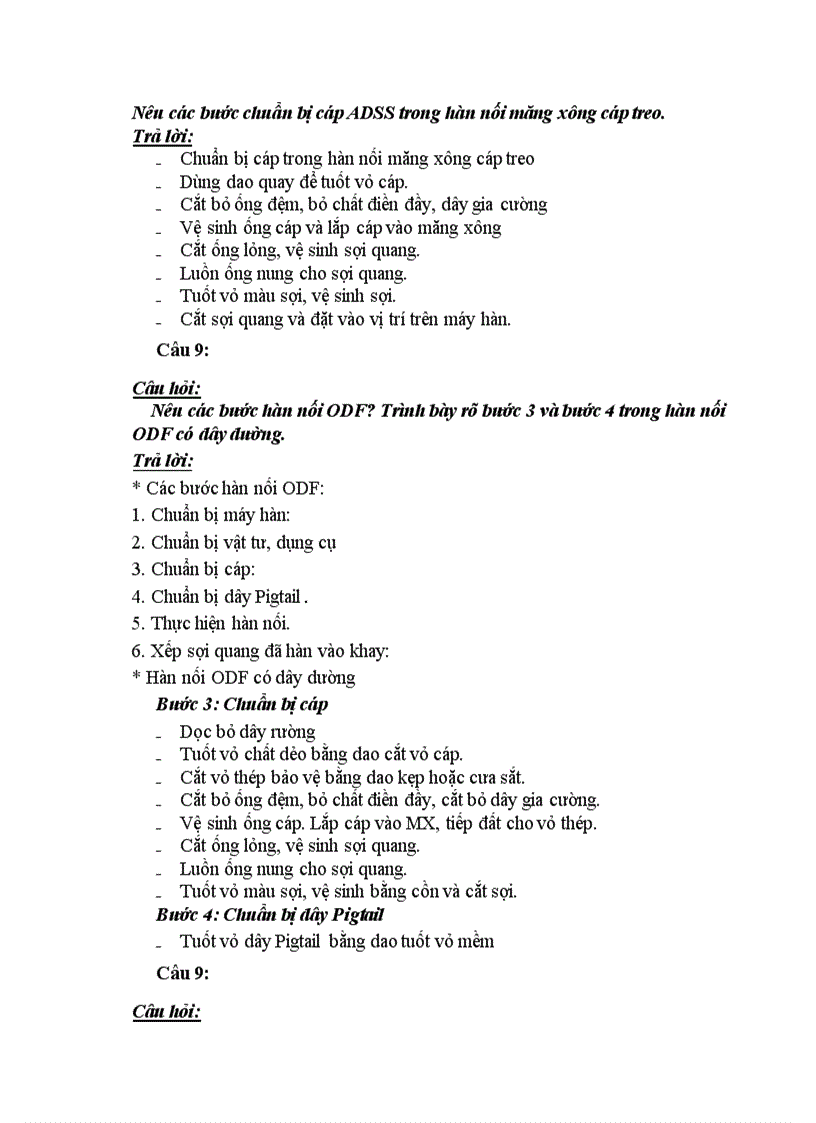 image for page Câu hỏi nâng bậc Nhân viên kỹ thuật truyền dẫn