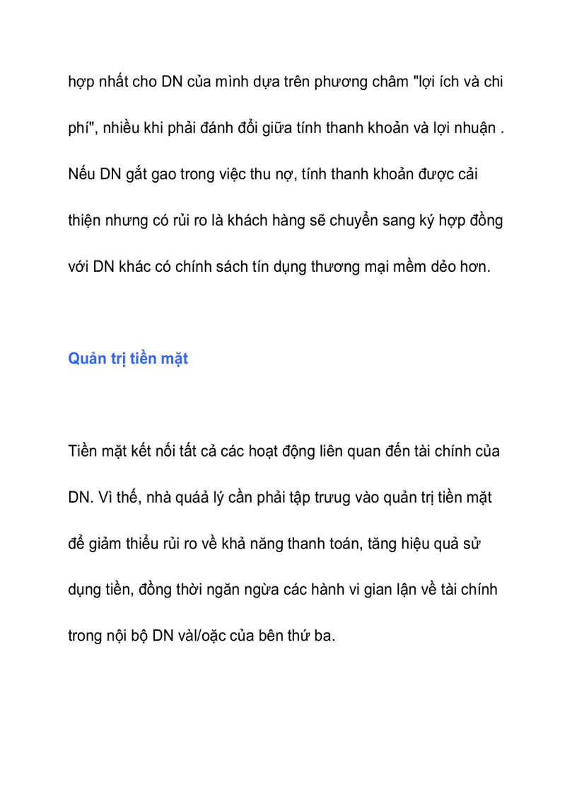 image for page Quản trị vốn lưu động trong doanh nghiệp nhỏ và vừa