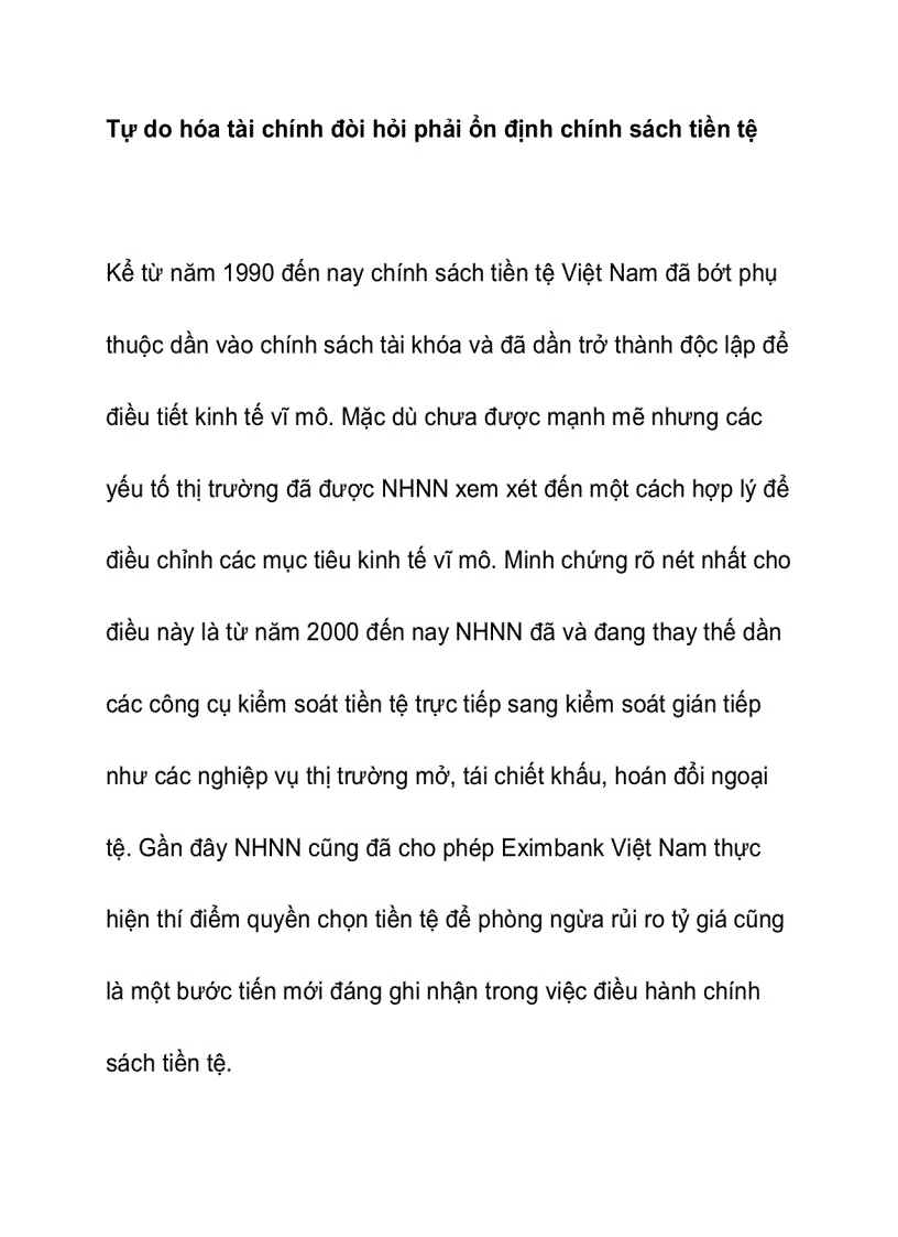 image for page Những cơ hội và thách thức cho lộ trình tự do hoá dịch vụ tài chính
