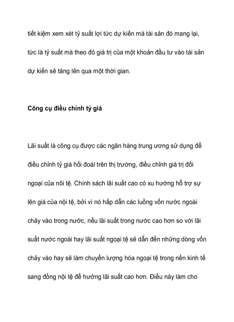 image for page Xử lý mối quan hệ giữa lãi suất và tỷ giá