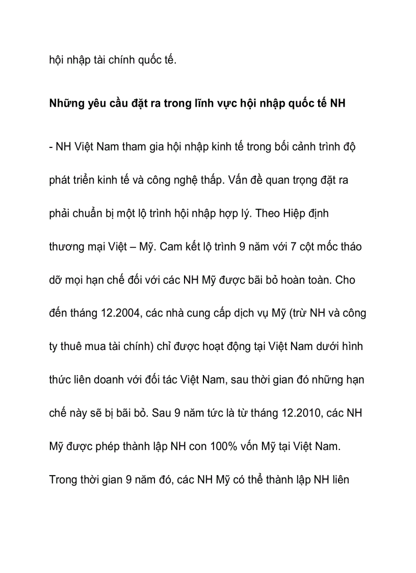 image for page Đẩy mạnh hội nhập quốc tế ngân hàng Việt Nam