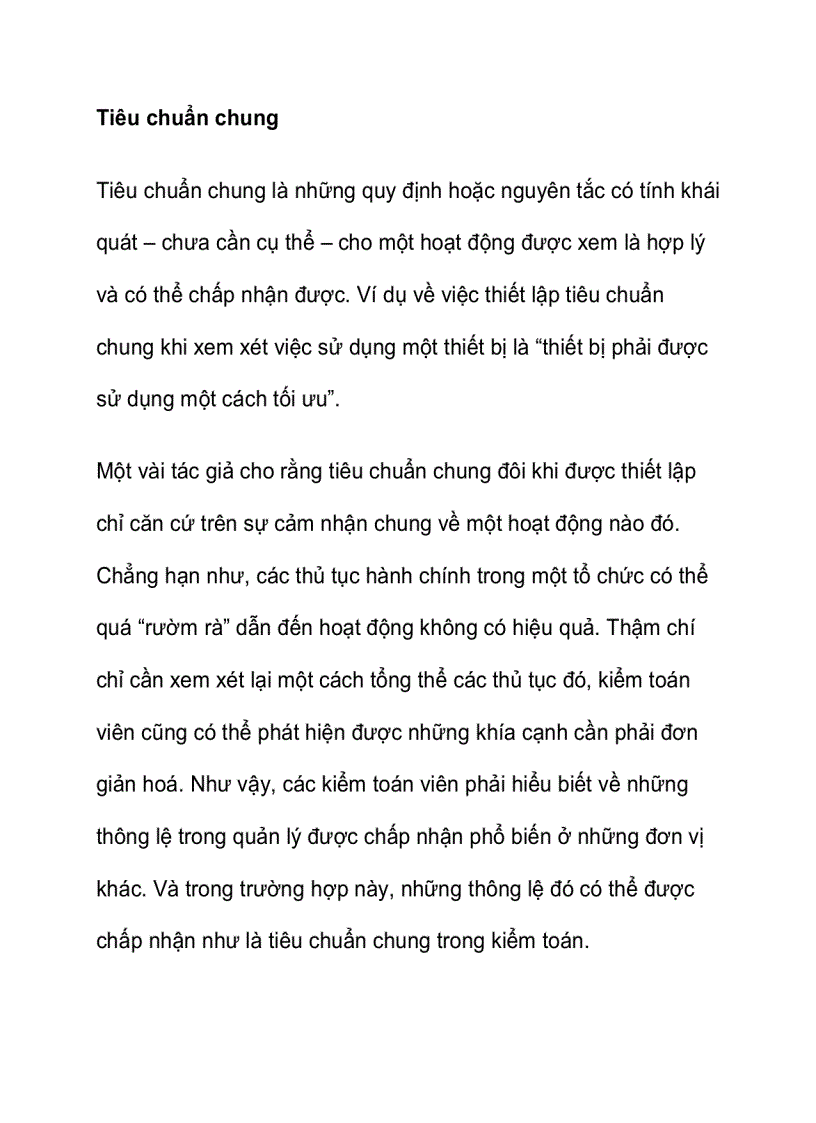 image for page Đôi nét về tiêu chuẩn đánh giá trong kiểm toán hoạt động