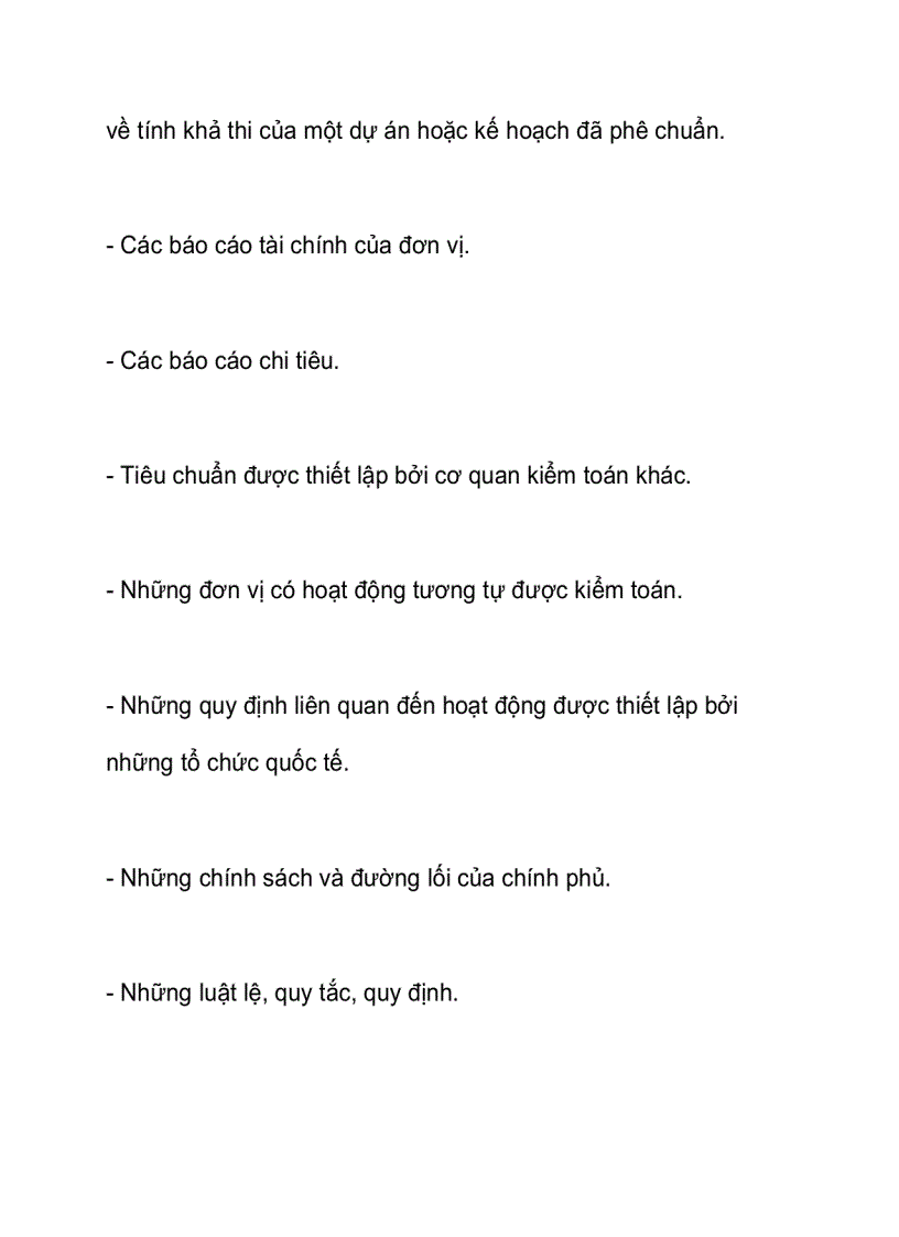 image for page Đôi nét về tiêu chuẩn đánh giá trong kiểm toán hoạt động