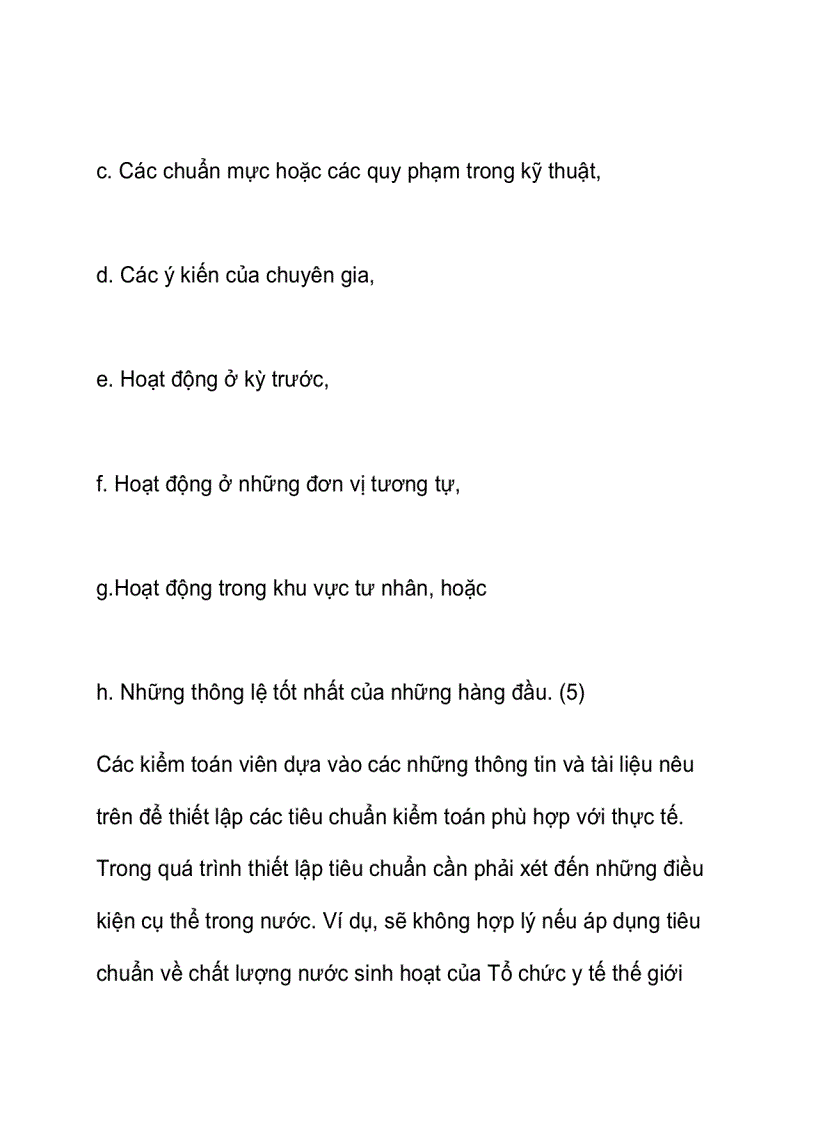 image for page Đôi nét về tiêu chuẩn đánh giá trong kiểm toán hoạt động